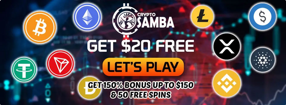 Welcome Offers at CryptoSamba Casino