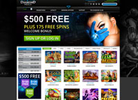 Diamond Reels Home Page Screenshot